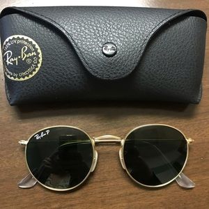 New Ray ban Round Metal Polarized Sunglasses